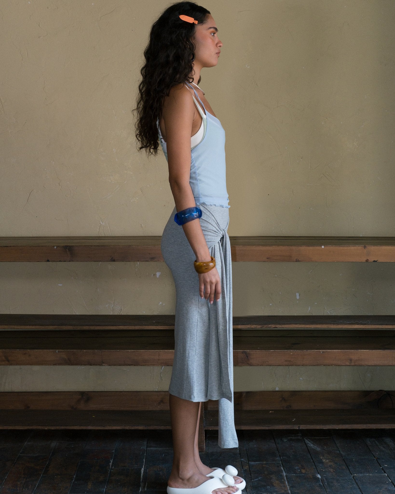 Jade tie pants in grey – LYD