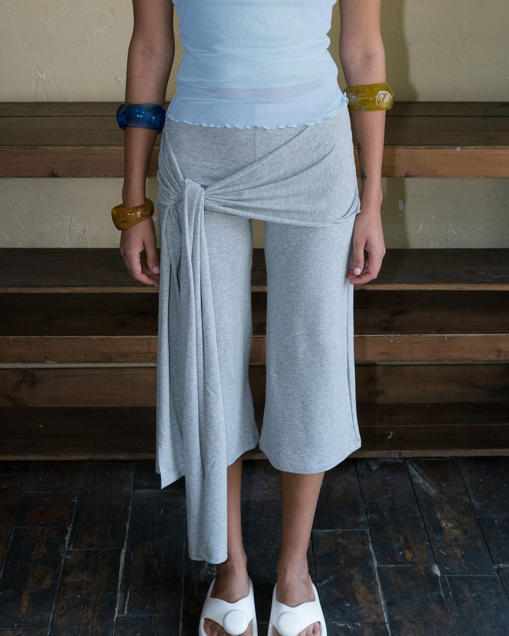 Jade tie pants in grey – LYD