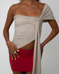 Luna top in beige – LYD