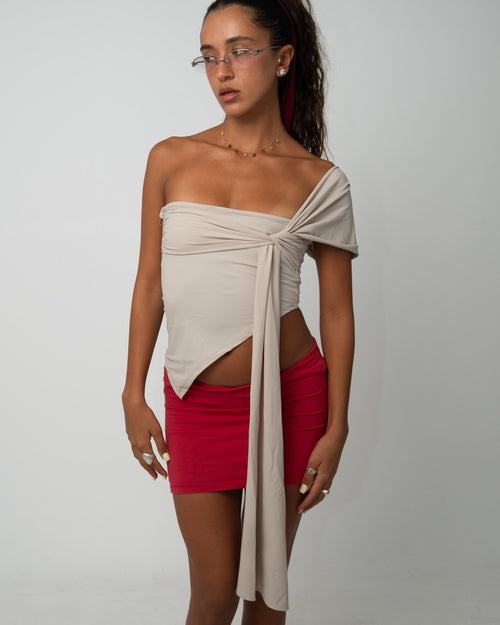 Luna top in beige – LYD